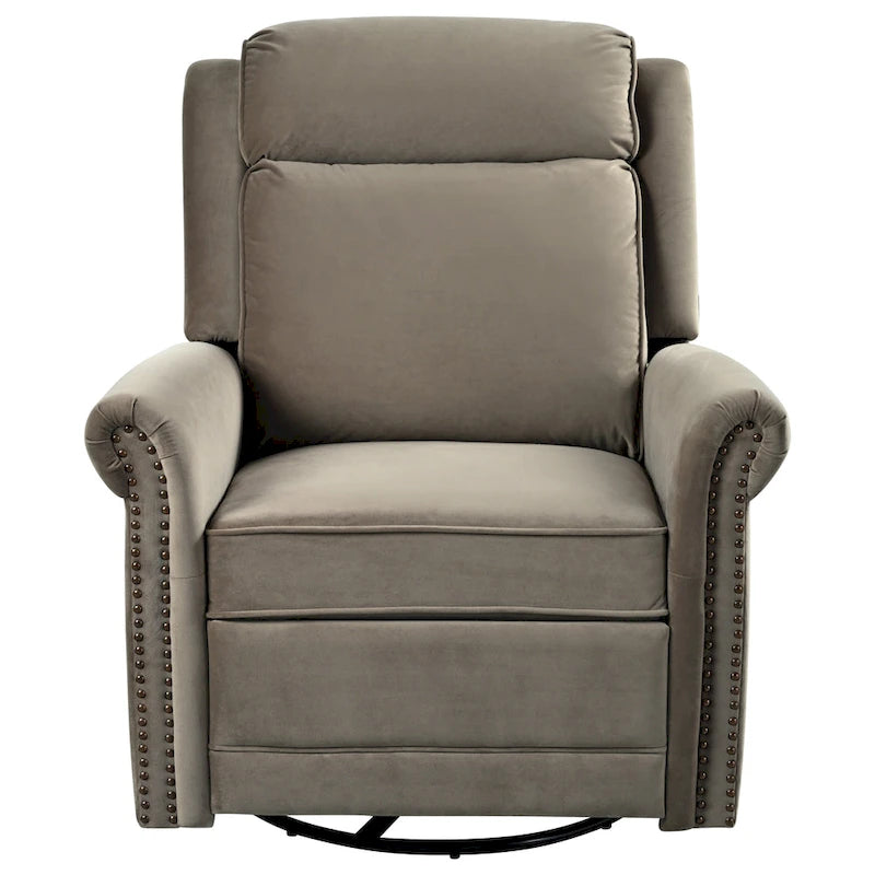 360 Swivel Velvet Recliner Chair