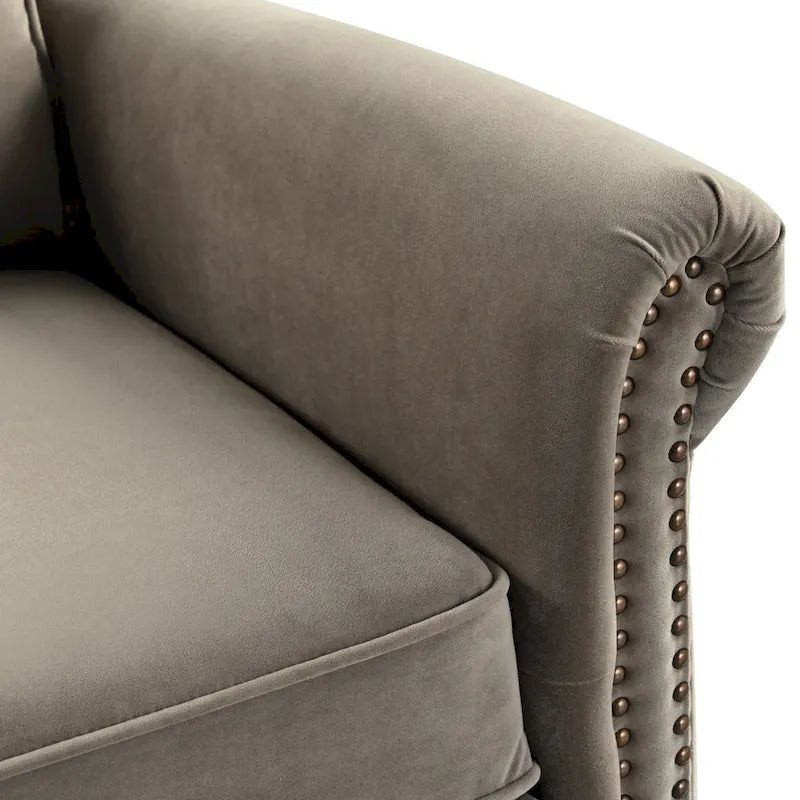 360 Swivel Velvet Recliner Chair