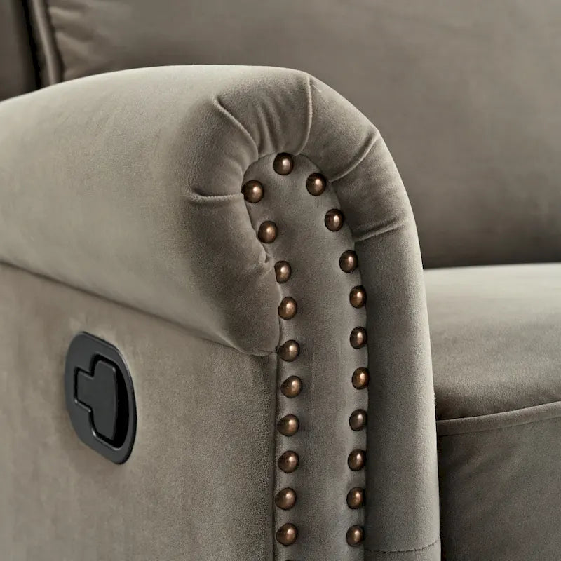 360 Swivel Velvet Recliner Chair