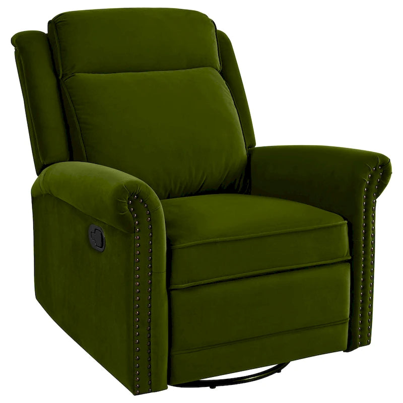 360 Swivel Velvet Recliner Chair