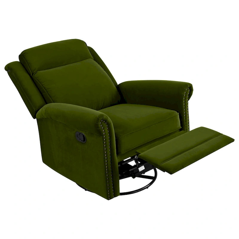 360 Swivel Velvet Recliner Chair