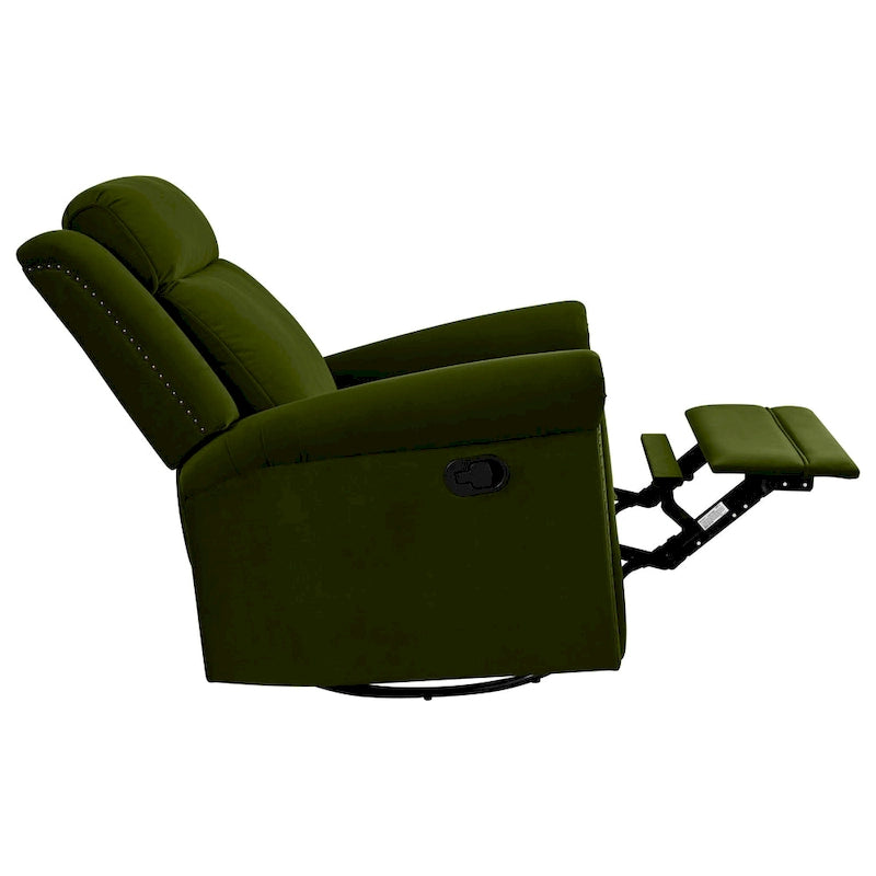 360 Swivel Velvet Recliner Chair