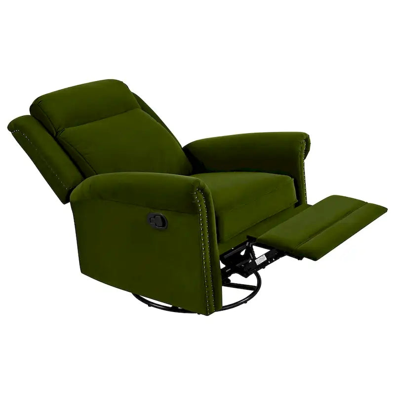360 Swivel Velvet Recliner Chair