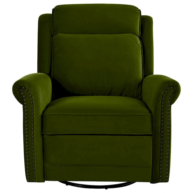 360 Swivel Velvet Recliner Chair