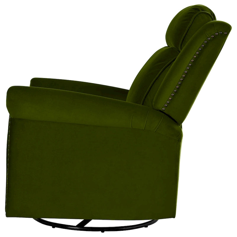 360 Swivel Velvet Recliner Chair
