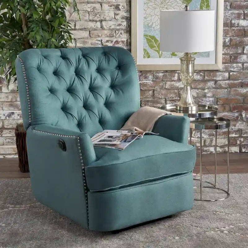 Tufted Fabric Power Recliner