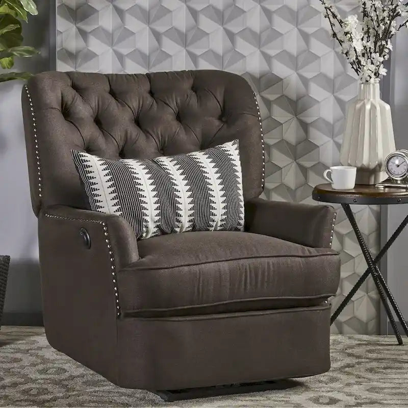 Tufted Fabric Power Recliner