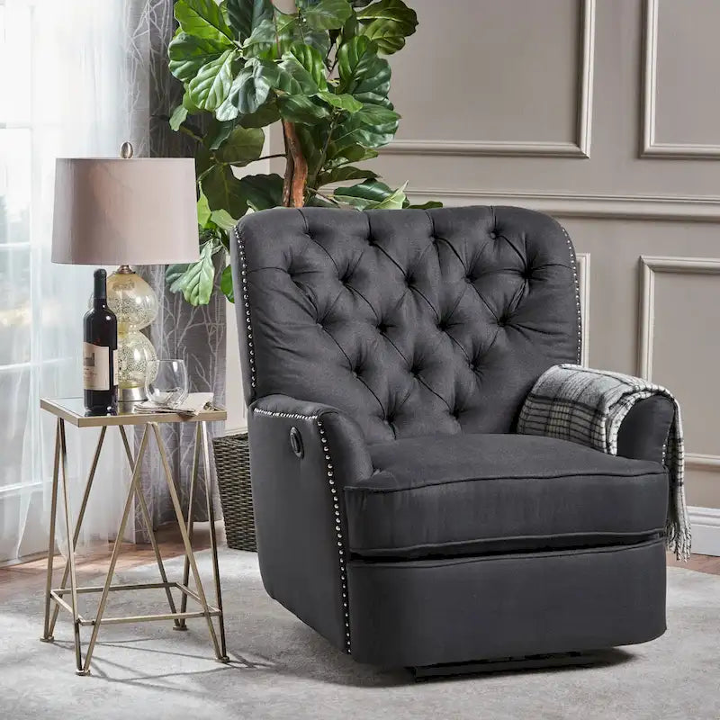 Tufted Fabric Power Recliner