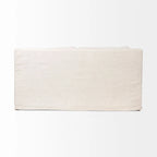 Beige Slipcover Two Seater Sofa