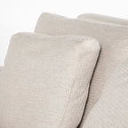 Beige Slipcover Two Seater Sofa