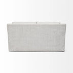 Beige Slipcover Two Seater Sofa
