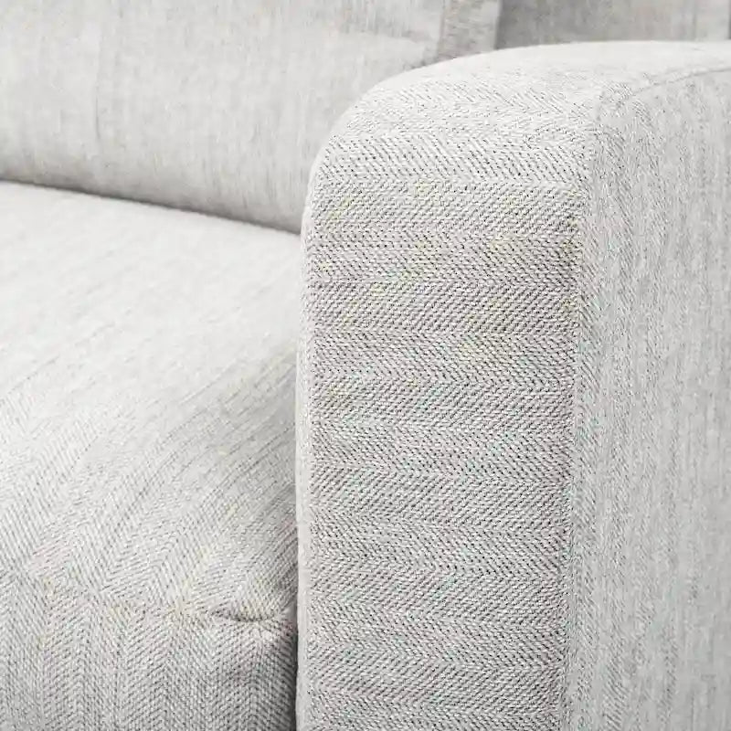 Beige Slipcover Two Seater Sofa