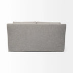 Beige Slipcover Two Seater Sofa
