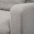 Beige Slipcover Two Seater Sofa