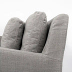 Beige Slipcover Two Seater Sofa