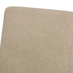 Upholstered Push-Back Recliner Chair with Rubberwood Legs