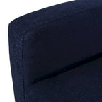 Upholstered Push-Back Recliner Chair with Rubberwood Legs