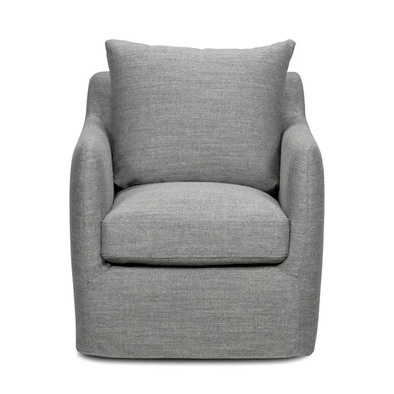 360° Swivel Accent Chair with Performance Fabric Slipcover