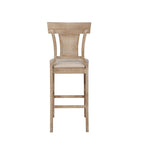 Handgefertigter Barhocker aus Rattan im Landhausstil