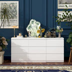 9-Drawer White Storage Unit with Extendable Top