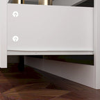 9-Drawer White Storage Unit with Extendable Top