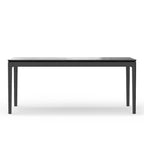 Rectangular Solid Wood Dining Table, Vintage Black