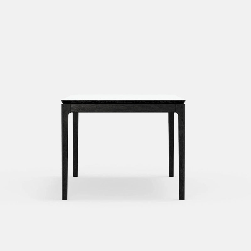 Rectangular Solid Wood Dining Table, Vintage Black