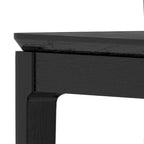 Rectangular Solid Wood Dining Table, Vintage Black
