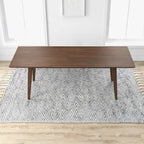 Mid-Century 86-Inch Rectangular Dining Table in Walnut