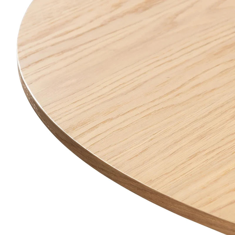 Solid Wood 52-Inch Round Dining Table for 6