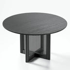 Solid Wood 52-Inch Round Dining Table for 6