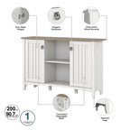 Hall Tree Shoe Bench and Storage Cabinet Set