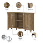 Hall Tree Shoe Bench and Storage Cabinet Set