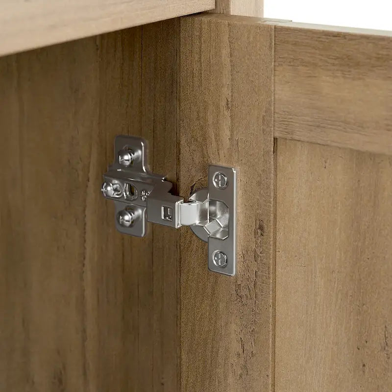 Hall Tree Shoe Bench and Storage Cabinet Set