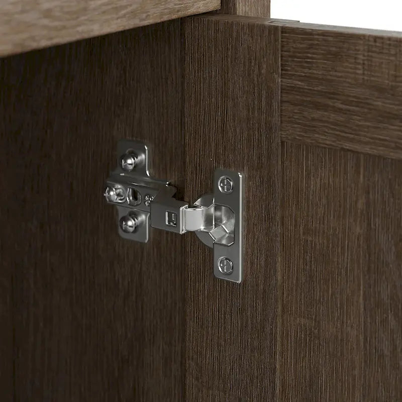 Hall Tree Shoe Bench and Storage Cabinet Set