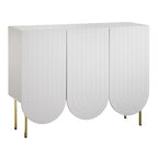 3-Door Scalloped Mid-Century Sideboard