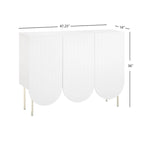 3-Door Scalloped Mid-Century Sideboard