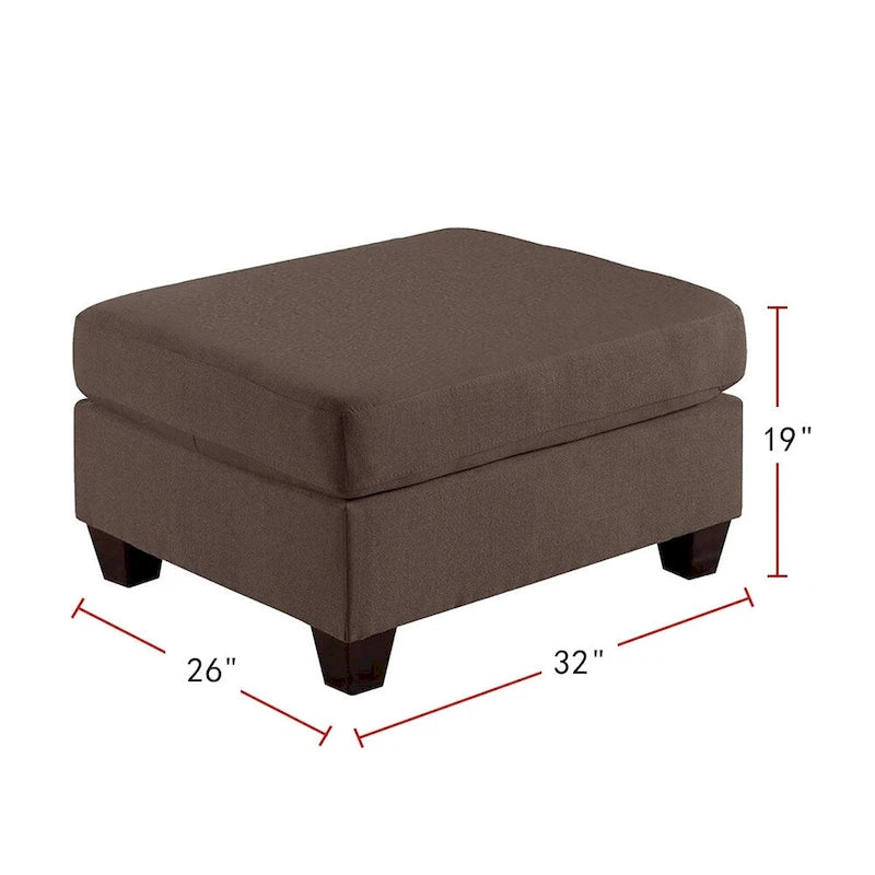 Upholstered Cocktail Ottoman