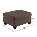 Upholstered Cocktail Ottoman
