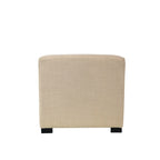 Quadratischer Hocker mit 4-Knopfheftungen