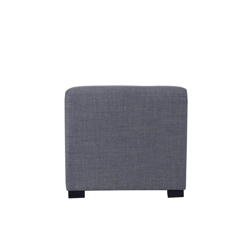 Quadratischer Hocker mit 4-Knopfheftungen