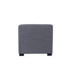 Quadratischer Hocker mit 4-Knopfheftungen