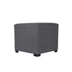 Quadratischer Hocker mit 4-Knopfheftungen
