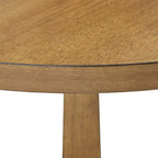 Round Two-Tone Pedestal Dining Table