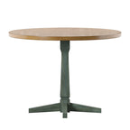 Round Two-Tone Pedestal Dining Table