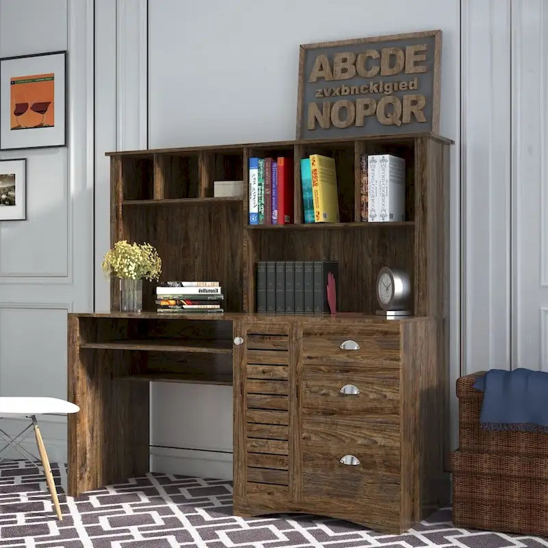 Computertisch für das Homeoffice mit Aufsatzschrank