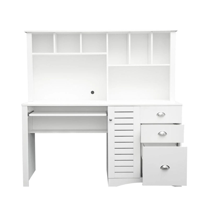 Computertisch für das Homeoffice mit Aufsatzschrank