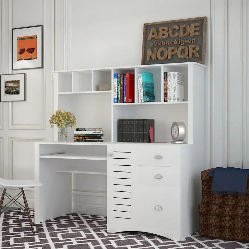 Computertisch für das Homeoffice mit Aufsatzschrank