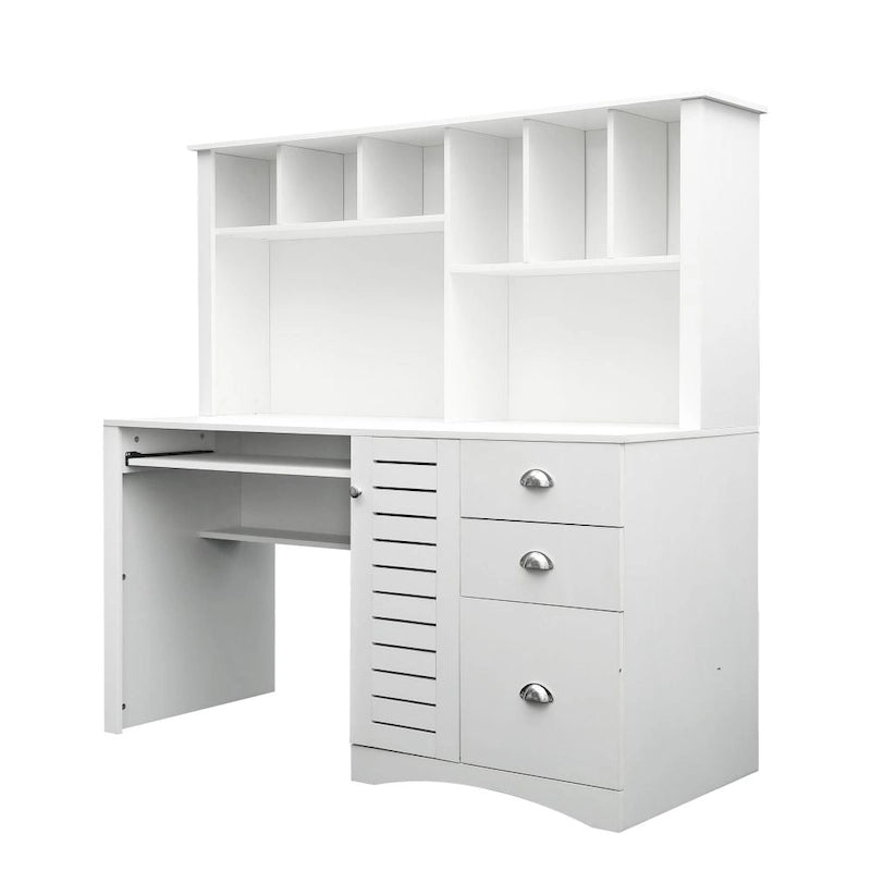 Computertisch für das Homeoffice mit Aufsatzschrank