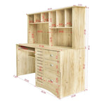 Computertisch für das Homeoffice mit Aufsatzschrank